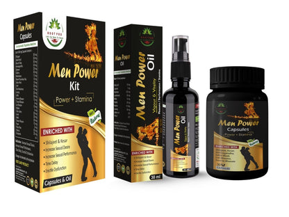 Mens Power Capsules + Power Oil